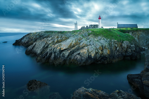 The Saint Mathieu lighthouse, Brittany, France photo