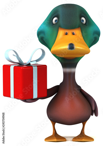Fun duck - 3D Illustration © Julien Tromeur