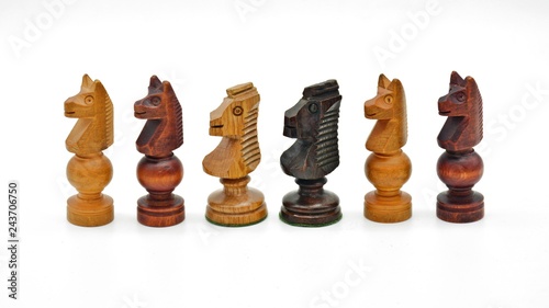 Piezas de ajedrez, caballos