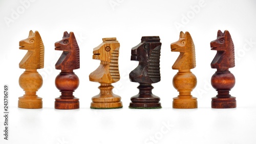 Piezas de ajedrez, caballos