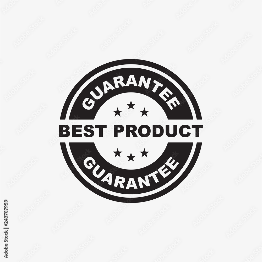creative guarantee product stamp/emblem logo in black color creative guarantee product stamp/emblem logo in black color