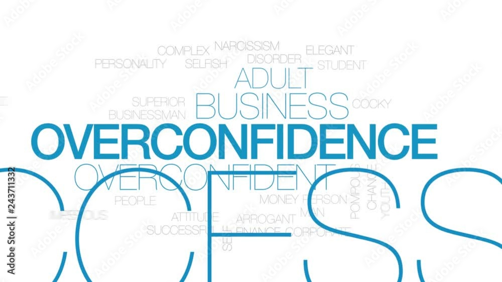Overconfidence animated word cloud. Kinetic typography. Overconfidence animated word cloud. Kinetic typography.