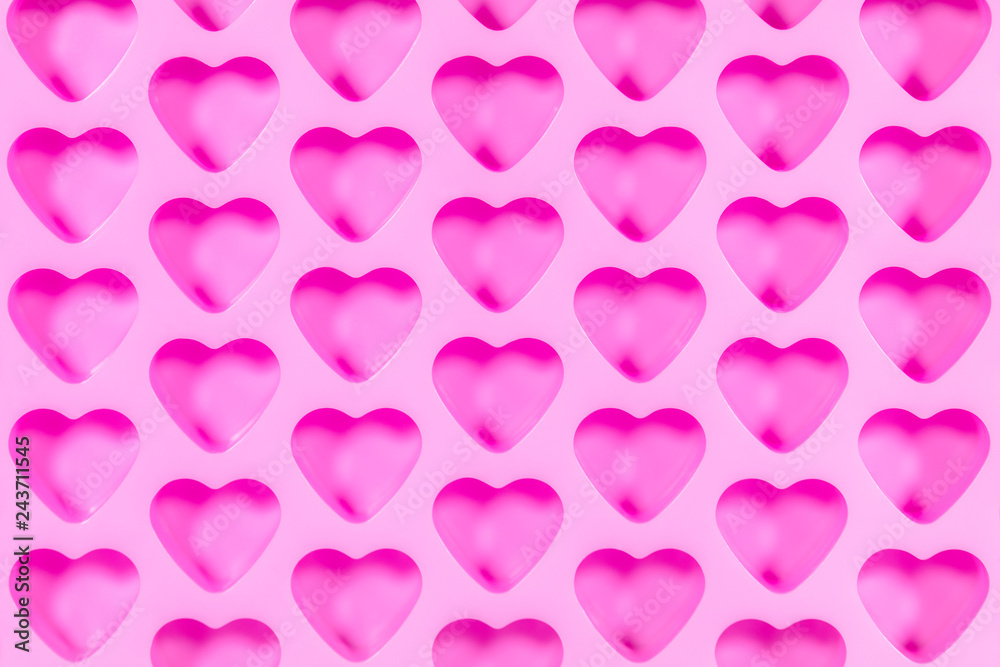 Hintergrund Muster oder Pattern viele Herzen in rosa oder pink