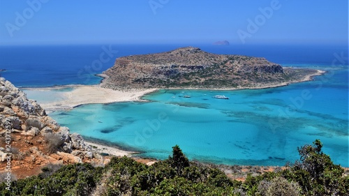 view of the island in mediterranean sea