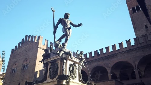 Fountain of Neptune, Bologna, Italy photo