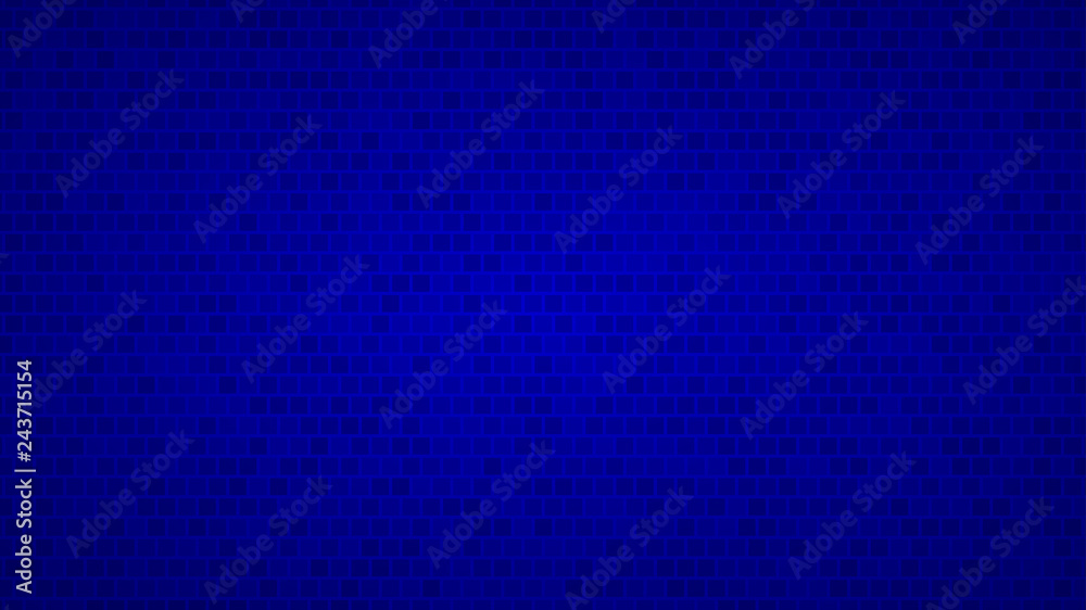 Abstract background of small squares in shades of blue colors