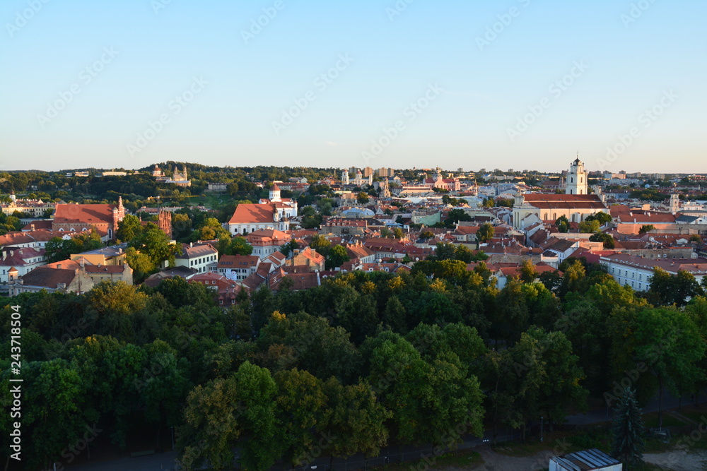 Vue Panoramique Vilnius Lituanie - Panoramic View Vilnius Lithuania