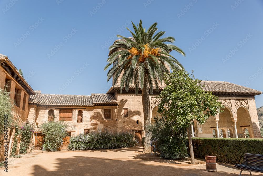 Partal Palace in La Alhambra,Granada (Andalusia)