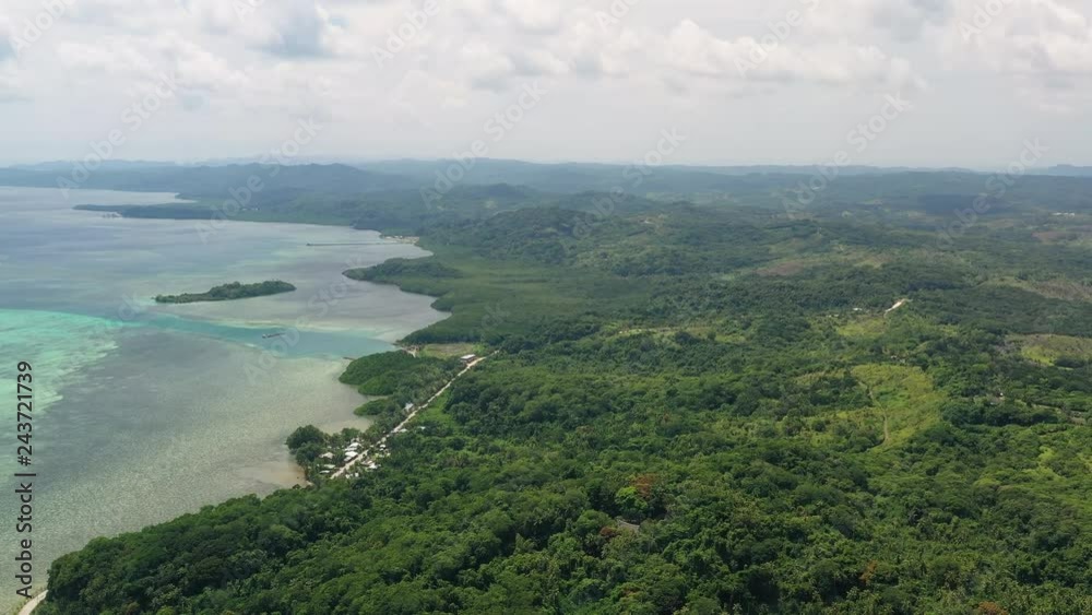 Aerial view of landscape of Palau near Ngerulmud Aerial view of landscape of Palau near Ngerulmud