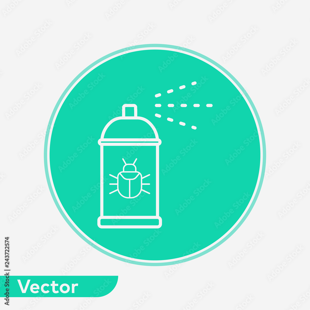 Bug spray vector icon sign symbol