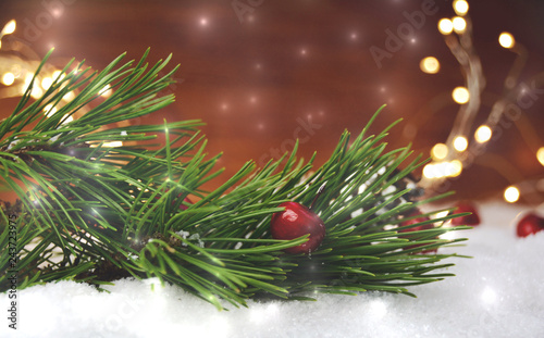 Winter and Christmas Backgr...