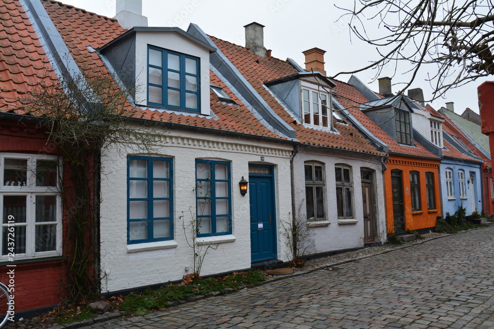 Maisons Typiques Aarhus Danemark - Traditional Houses in Aarhus Denmark