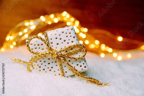 Weihnachtsgeschenk im Schne...