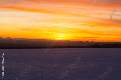 Abendrot   ber dem M  hlviertel