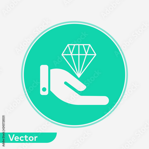 Diamond vector icon sign symbol