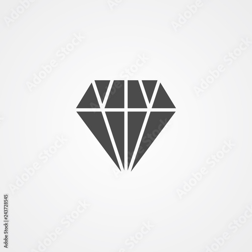 Diamond vector icon sign symbol