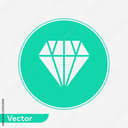 Diamond vector icon sign symbol