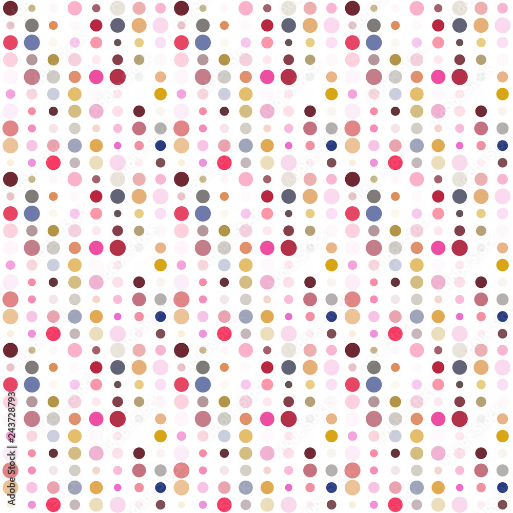Seamless abstract pattern background with a variety of colored circles. Seamless abstract pattern background with a variety of colored circles.