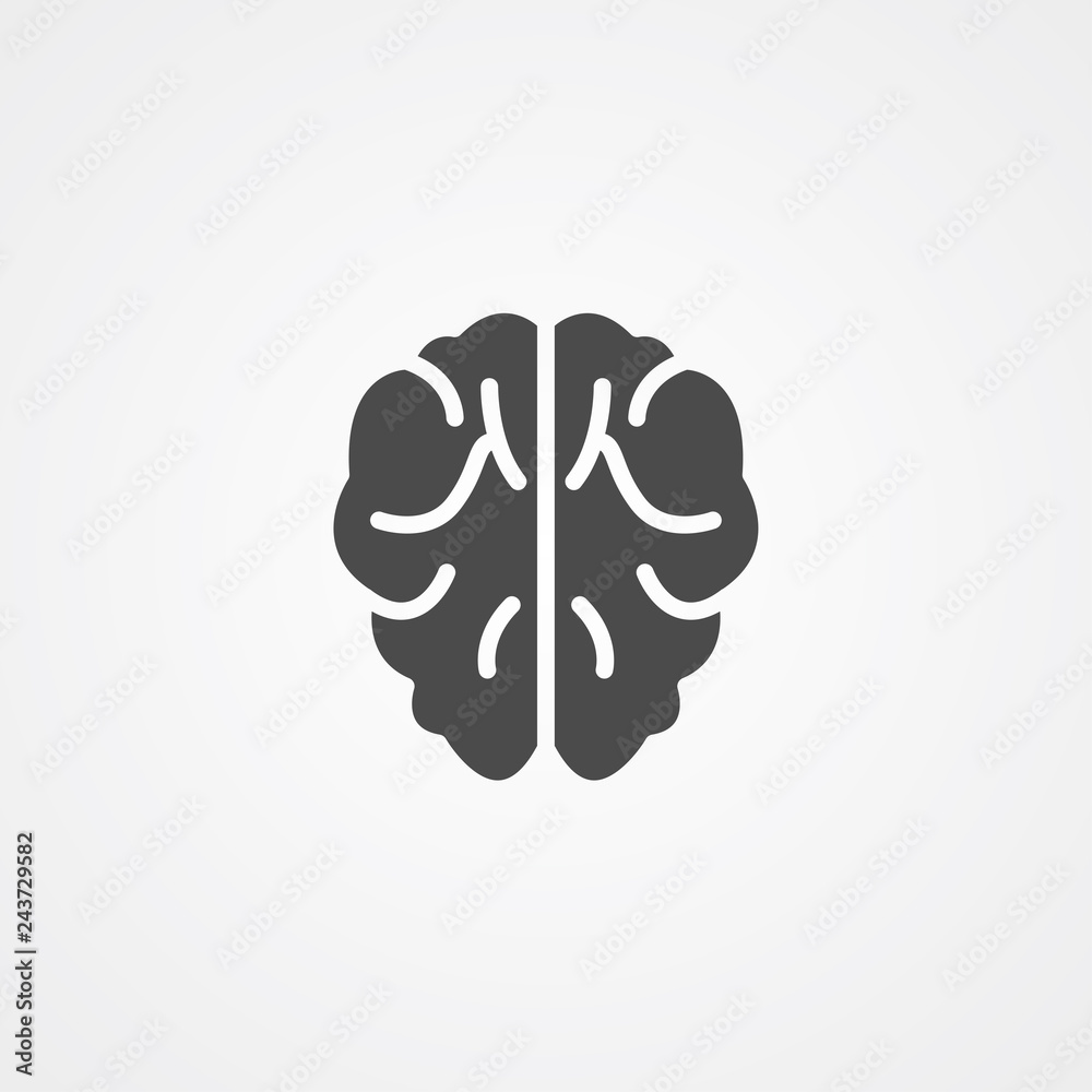 Brain vector icon sign symbol Brain vector icon sign symbol