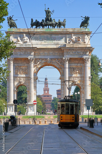Arco della Pace a Milano in Italia