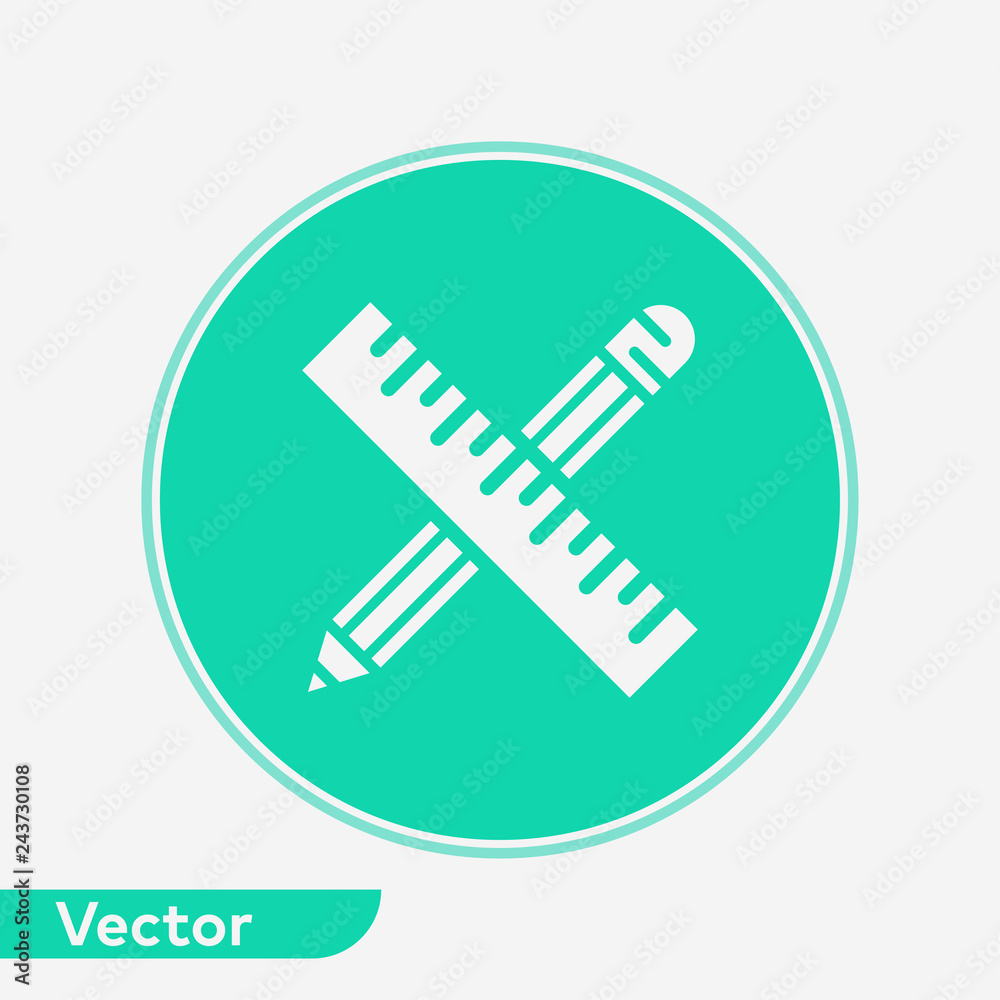 Drawing tools vector icon sign symbol