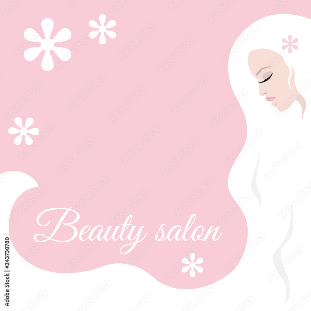 Stylish design for beauty salon flyer or banner Stylish design for beauty salon flyer or banner