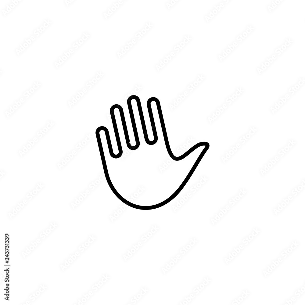 high 5 five hand gesture icon logo vector line outline monoline illustration high 5 five hand gesture icon logo vector line outline monoline illustration