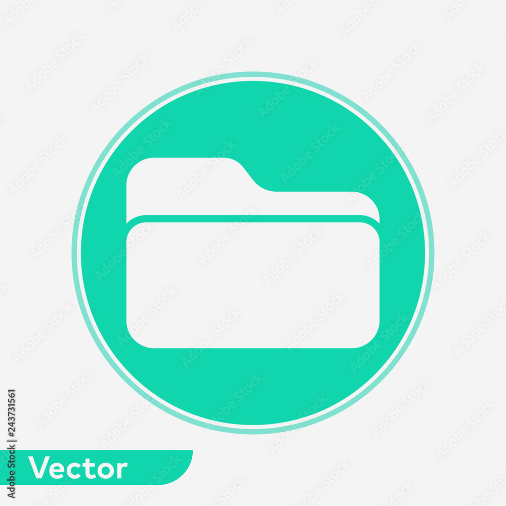 Folder vector icon sign symbol Folder vector icon sign symbol