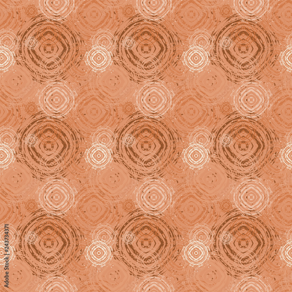 Seamless background pattern with various colored circles.