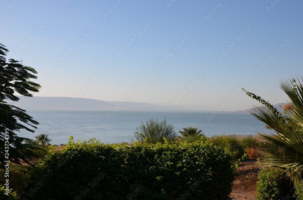 Panorama na Jezioro Galilejskie 