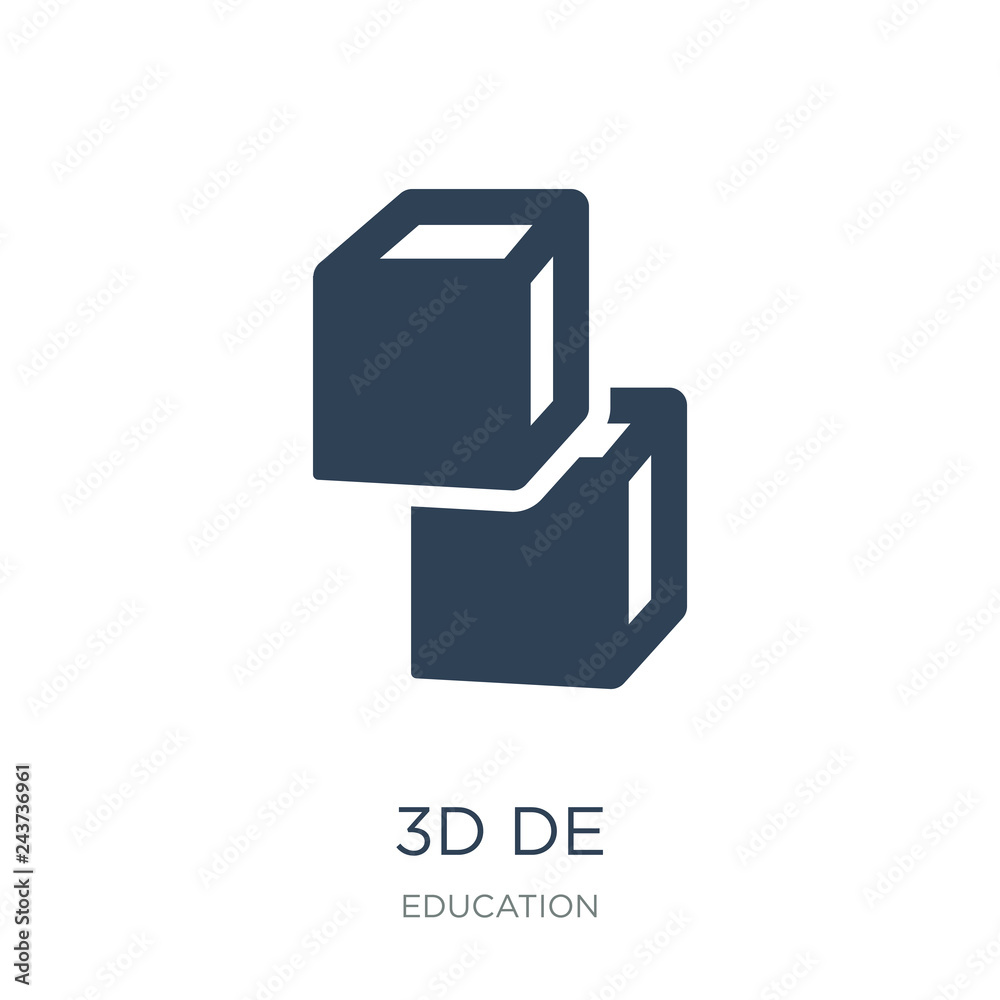 3d de icon vector on white background, 3d de trendy filled icons 3d de icon vector on white background, 3d de trendy filled icons