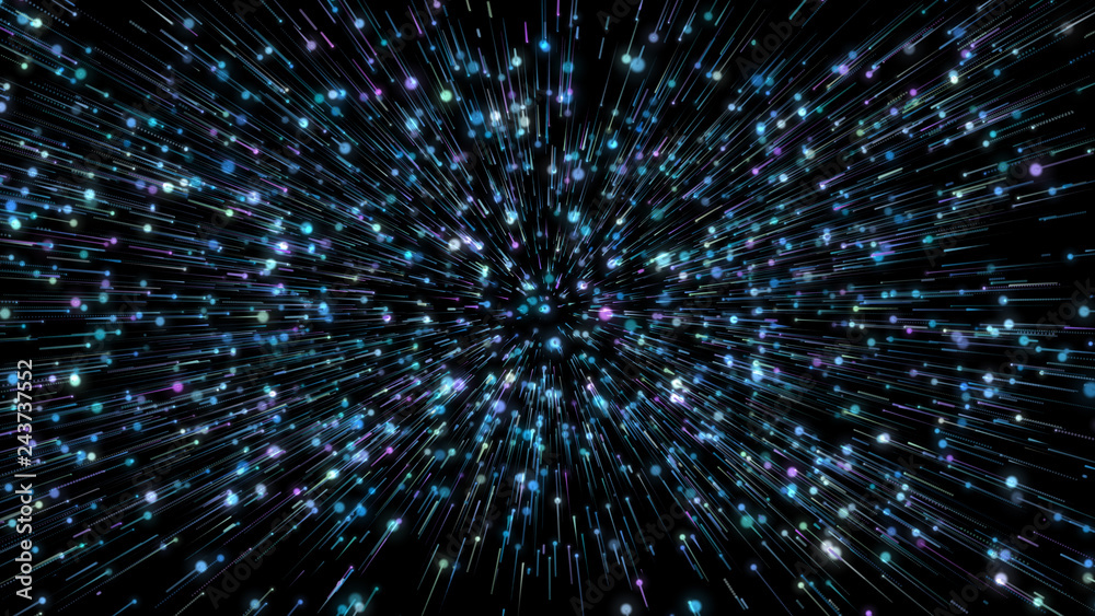 Naklejka premium Abstract background with circles and lines. Different shades and thickness.