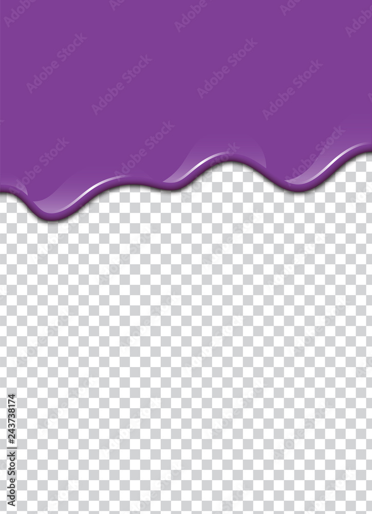 Vector Purple splash with transparency background