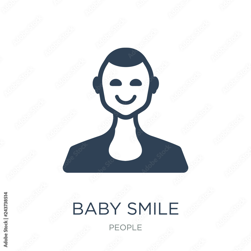 baby smile icon vector on white background, baby smile trendy fi baby smile icon vector on white background, baby smile trendy fi