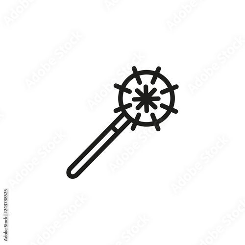 Morgenstern line icon. Weapon, battle, warrior. Arms concept. Can be used for topics like fighting, defense, historical weapon.