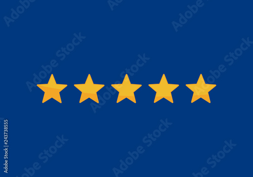 star rating zero up to five...