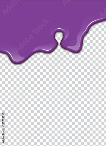 Vector Purple splash with transparency background
