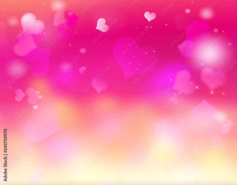Bright background blur wiht hearts,holiday wallpaper Bright background blur wiht hearts,holiday wallpaper