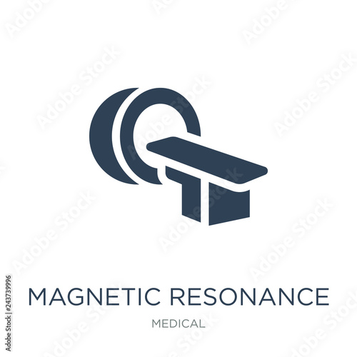 magnetic resonance icon vector on white background, magnetic res
