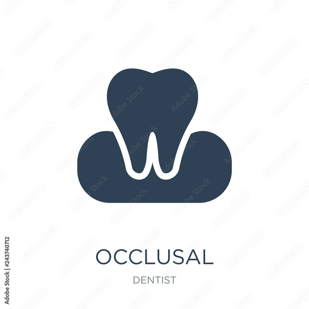 occlusal icon vector on white background, occlusal trendy filled occlusal icon vector on white background, occlusal trendy filled