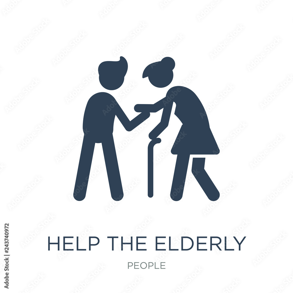 help the elderly icon vector on white background, help the elder help the elderly icon vector on white background, help the elder