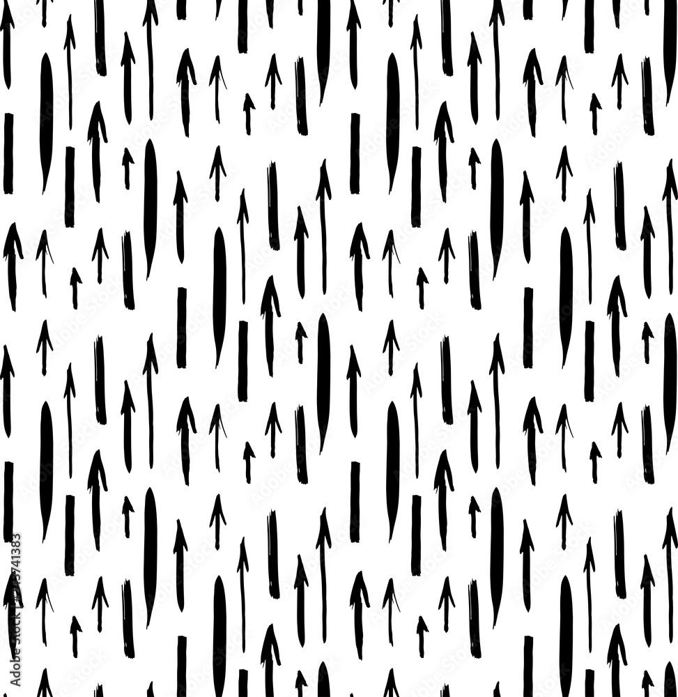 Arrows and dashes seamless pattern. Arrows and dashes seamless pattern.