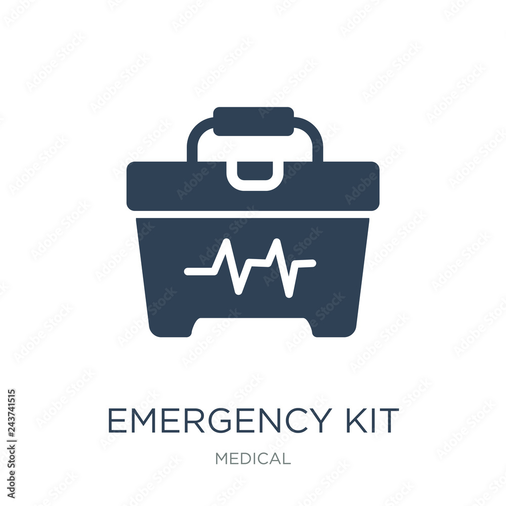 emergency kit icon vector on white background, emergency kit tre emergency kit icon vector on white background, emergency kit tre