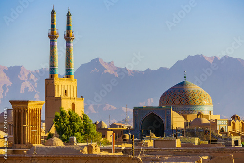 Photography Ancient city of Yazd and Sar Yazd Fortress in Iran