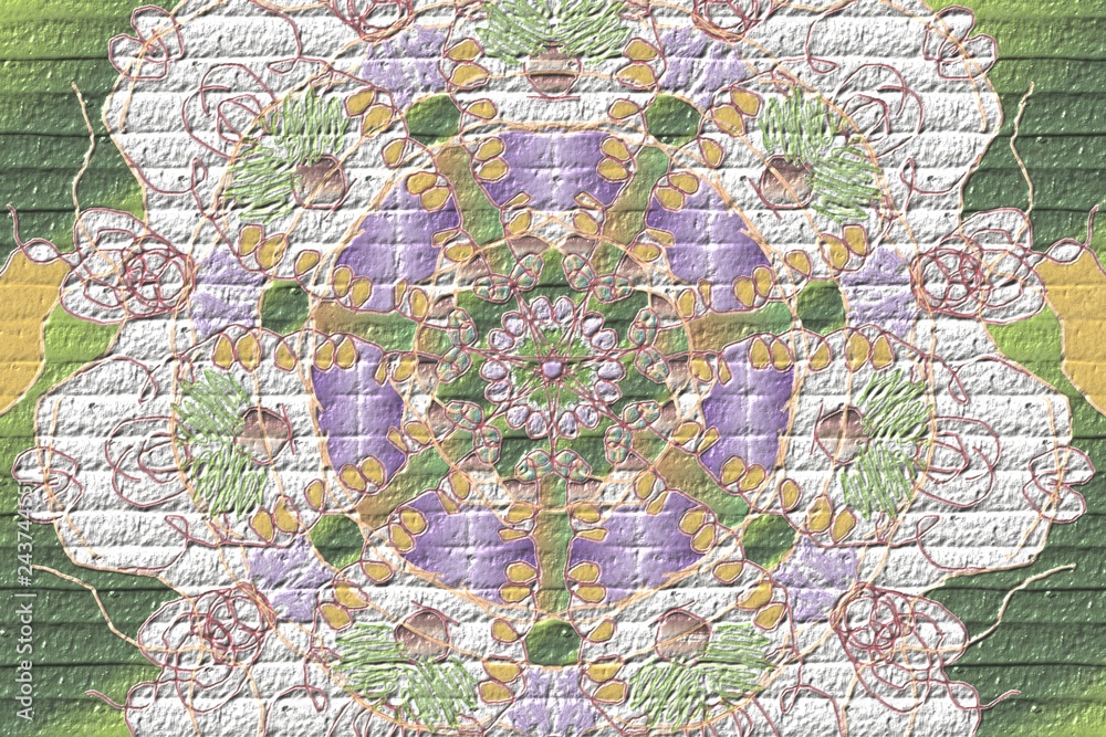 Naklejka premium seamless pattern with flowers