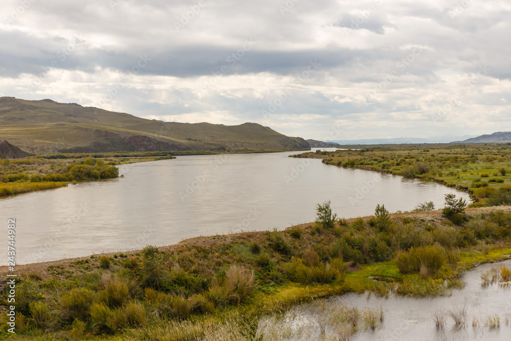 beautiful landscape. Selenga River Buryatia Siberia Russia