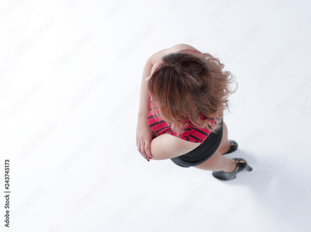 slender women studio shot, isolated on white background slender women studio shot, isolated on white background