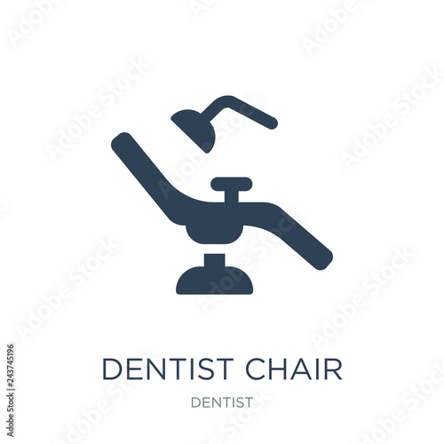 dentist chair icon vector on white background, dentist chair tre