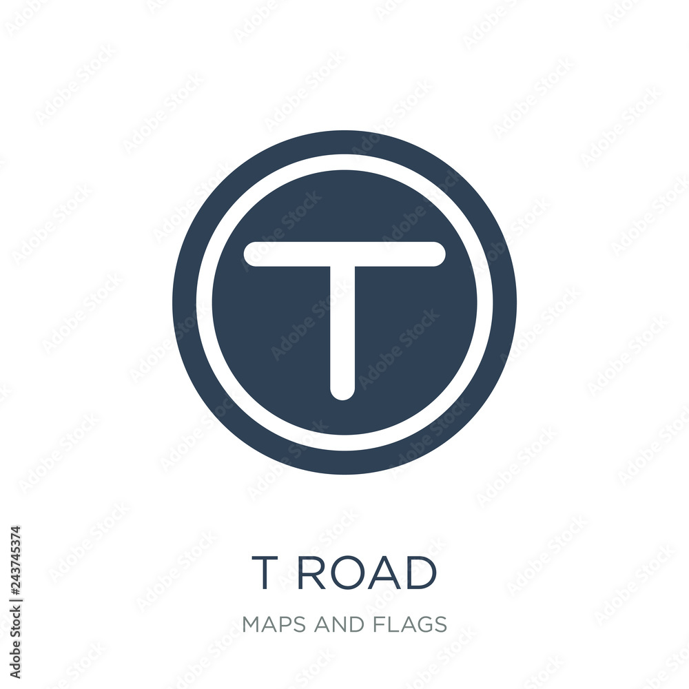 t road intersection icon vector on white background, t road inte t road intersection icon vector on white background, t road inte