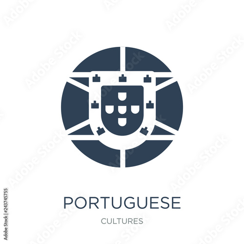 portuguese icon vector on white background, portuguese trendy fi